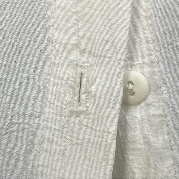 Vintage EILEEN FISHER Sleeveless Top tank white textured luxurious - Picture 11 of 14